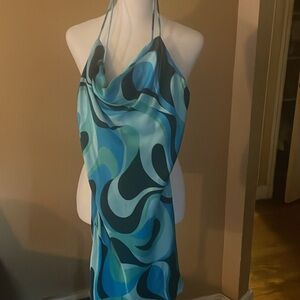 Zara Cowl neck spaghetti strap dress size small